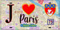 Plaque métal décorative  J' ❤️ Paris : Métro Station Odéon