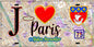 Plaque métal décorative  J' ❤️ Paris : Métro Parmentier