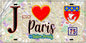 Plaque métal décorative  J' ❤️ Paris : Métro Station Pernety