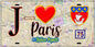 Plaque métal décorative  J' ❤️ Paris : Métro Station Pigalle