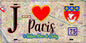 Plaque métal décorative  J' ❤️ Paris : Métro Station Place de Clichy