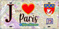 Plaque métal décorative  J' ❤️ Paris : Métro Station Plaisance