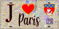 Plaque métal décorative  J' ❤️ Paris : Métro Poissonnière
