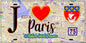 Plaque métal décorative  J' ❤️ Paris : Métro Saint‑Lazare
