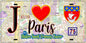 Plaque métal décorative  J' ❤️ Paris : Métro Station Saint‑François‑Xavier