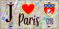 Plaque métal décorative  J' ❤️ Paris : Métro Stalingrad