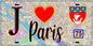 Plaque métal décorative  J' ❤️ Paris : Métro Sully Morland