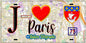 Plaque métal décorative  J' ❤️ Paris : Métro Station Télégraphe