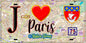 Plaque métal décorative  J' ❤️ Paris : Métro Station Ternes