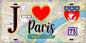 Plaque métal décorative  J' ❤️ Paris : Métro Station Trocadéro