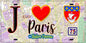 Plaque métal décorative  J' ❤️ Paris : Métro Station Vaneau