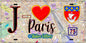 Plaque métal décorative  J' ❤️ Paris : Métro Station Villiers