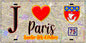Plaque métal décorative  J' ❤️ Paris : Quartier Arts-et-Métiers