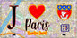 Plaque métal décorative  J' ❤️ Paris : Quartier Javel