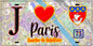 Plaque métal décorative  J' ❤️ Paris : Quartier Salpêtrière
