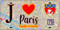 Plaque métal décorative  J' ❤️ Paris : Quartier Le Marais