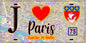Plaque métal décorative  J' ❤️ Paris : Quartier Les Halles