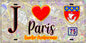 Plaque métal décorative  J' ❤️ Paris : Quartier Montparnasse