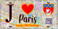 Plaque métal décorative  J' ❤️ Paris : Quartier Petit-Montrouge