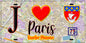 Plaque métal décorative  J' ❤️ Paris : Quartier Plaisance