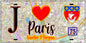 Plaque métal décorative  J' ❤️ Paris : Quartier Saint-Fargeau