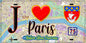 Plaque métal décorative  J' ❤️ Paris : Métro Station Alma – Marceau