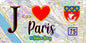 Plaque métal décorative  J' ❤️ Paris : Métro Station Bercy