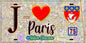 Plaque métal décorative  J' ❤️ Paris : Métro Station Charonne