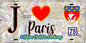 Plaque métal décorative  J' ❤️ Paris : Métro Station Châtillon – Montrouge
