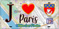 Plaque métal décorative  J' ❤️ Paris : Métro Station Cours Saint‑Émilion