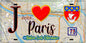 Plaque métal décorative  J' ❤️ Paris : Métro Station Ecole Vétérinaire