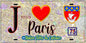 Plaque métal décorative  J' ❤️ Paris : Métro Station Filles du Calvaire