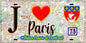 Plaque métal décorative  J' ❤️ Paris : Métro Station Mairie de Montreuil