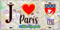 Plaque métal décorative  J' ❤️ Paris : Métro Station Olympiades