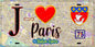 Plaque métal décorative  J' ❤️ Paris : Métro Station Opéra