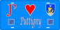 Plaque métal décorative 15 x 30 cm fond bleu 57 J' ❤️Puttigny, canton du Saulnois Moselle 57