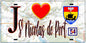 Plaque métal décorative  J' ❤️ Saint Nicolas de Port, Meurthe et Moselle (54)