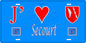 Plaque métal décorative 15 x 30 cm fond bleu 57 J' ❤️Secourt , canton du Saulnois Moselle 57