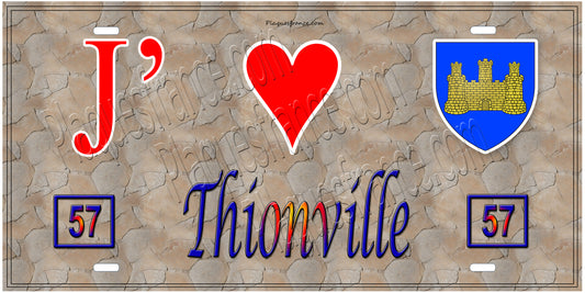 Plaque métal décorative 15 x 30 cm fond  mur antique 57 J' ❤️Thionville,57