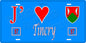 Plaque métal décorative 15 x 30 cm fond bleu 57 J' ❤️Tincry, canton du Saulnois Moselle 57