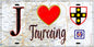Plaque métal décorative  J' ❤️ Tourcoing, Nord (59)