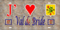 Plaque métal décorative 15 x 30 cm mur antique 57 J' ❤️ Val-de-Bride, canton du Saulnois Moselle 57