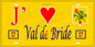 Plaque métal décorative 15 x 30 cm fond jaune 57 J' ❤️ Val-de-Bride, canton du Saulnois Moselle 57