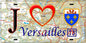 Plaque métal décorative  J' ❤️ Versailles, Yvelines (78)
