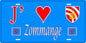 Plaque métal décorative 15 x 30 cm fond bleu 57 J' ❤️Zommange, canton du Saulnois Moselle 57 (Copie)