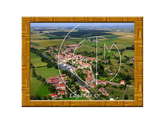 Plaque photo aérienne 20x30cm Gencode : 3662397043397 LAGARDE Moselle 57