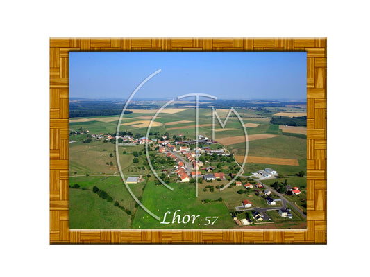 Plaque photo aérienne 20x30cm Gencode : 3662397261357 LHOR Moselle 57
