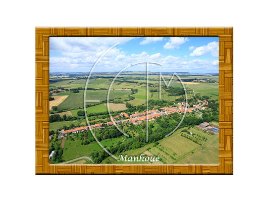 Plaque photo aérienne 20x30cm Gencode : 3662397088619 MANHOUÉ Moselle 57