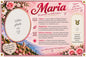 Plaque métal décorative, Maria Gaelle