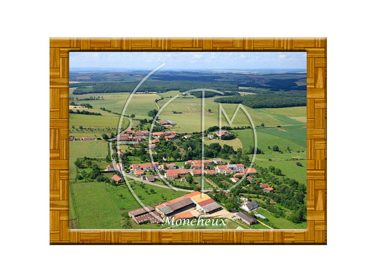 Plaque photo aérienne 20x30cm Gencode : 3662397091077 MONCHEUX Moselle 57